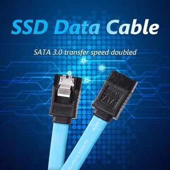 SSD Жесткий Диск SATA III Кабель Высокоскоростной 6 Гбит/с 5,5-Дюймовый SATA Версии 3.0 Кабель для Передачи Данных для Жесткого Диска SATA HDD Твердотельный Накопитель SSD