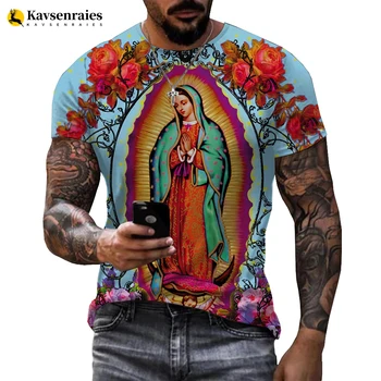 Горячая распродажа 2023 года, Католическая футболка с 3D-принтом, Косплей, Мужская Женская мода, Повседневная уличная одежда, Топы, мужская одежда