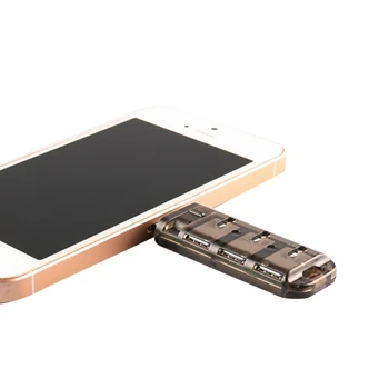 Адаптер для SIM-карты с 6 слотами для аксессуаров iPhone Устройство чтения SIM-карт Mini SIM Nano с независимым переключателем управления для iPhone 5 6 7 8